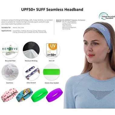 UPF50+ SUFF 스포츠 헤드밴드